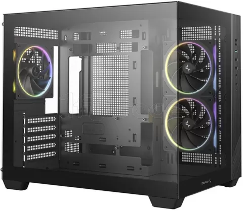 Photo de Boitier Mini Tour Micro ATX DeepCool CG330 3F RGB avec panneaux vitrés (Noir)