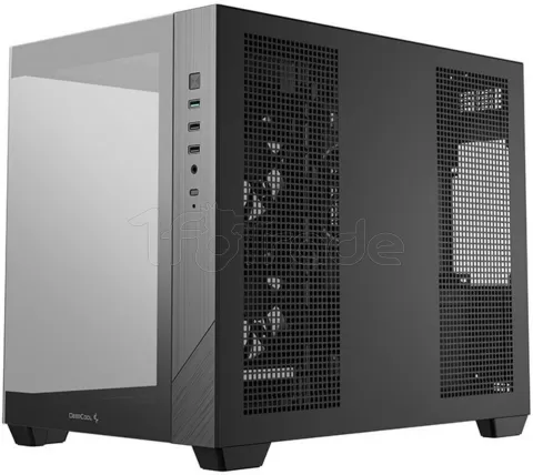 Photo de Boitier Mini Tour Micro ATX DeepCool CG330 3F RGB avec panneaux vitrés (Noir)