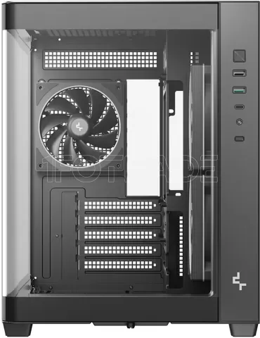 Photo de Boitier Mini Tour Micro ATX DeepCool CG330U 3F RGB avec panneaux vitrés (Noir)