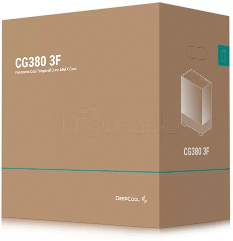 Photo de Boitier Mini Tour Micro ATX DeepCool CG380 3F RGB avec panneaux vitrés (Noir)