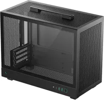 Photo de Boitier Mini Tour Micro ATX DeepCool CH160 Plus avec panneau vitré (Noir)