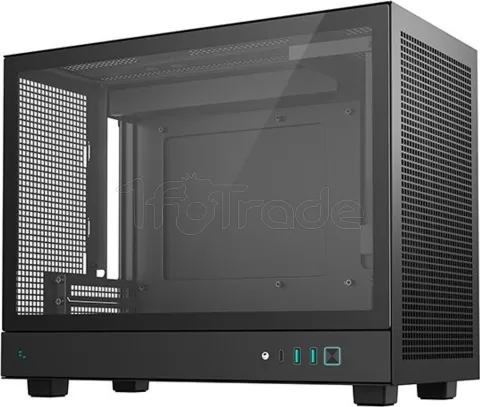 Photo de Boitier Mini Tour Micro ATX DeepCool CH160 Plus avec panneau vitré (Noir)