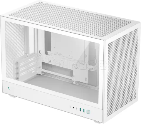 Photo de Boitier Mini Tour Micro ATX DeepCool CH260 avec panneau vitré (Blanc)