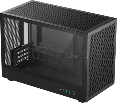 Photo de Boitier Mini Tour Micro ATX DeepCool CH260 avec panneau vitré (Noir)
