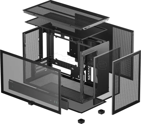 Photo de Boitier Mini Tour Micro ATX DeepCool CH260 avec panneau vitré (Noir)