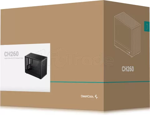 Photo de Boitier Mini Tour Micro ATX DeepCool CH260 avec panneau vitré (Noir)