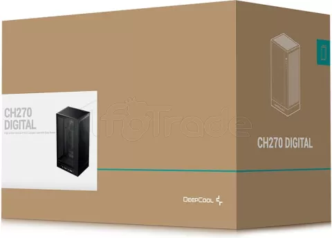 Photo de Boitier Mini Tour Micro ATX DeepCool CH270 Digital avec panneau vitré (Noir)