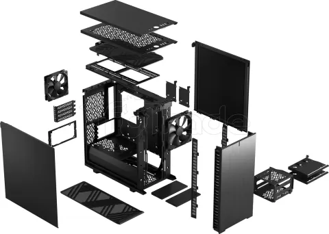 Photo de Boitier Mini Tour Micro ATX Fractal Design Define 7 Mini (Noir)