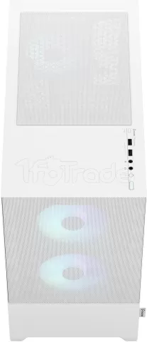Photo de Boitier Mini Tour Micro ATX Fractal Design Pop Mini Air RGB Avec panneau vitré (Blanc)