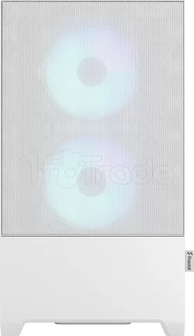Photo de Boitier Mini Tour Micro ATX Fractal Design Pop Mini Air RGB Avec panneau vitré (Blanc)