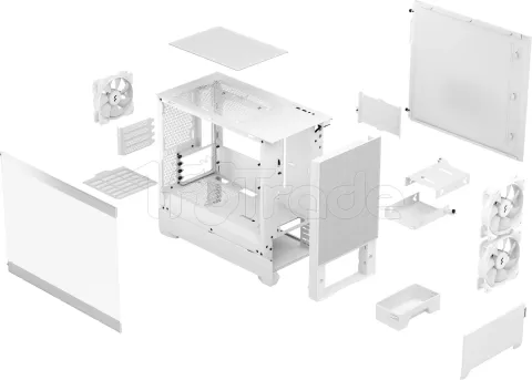 Photo de Boitier Mini Tour Micro ATX Fractal Design Pop Mini Air RGB Avec panneau vitré (Blanc)