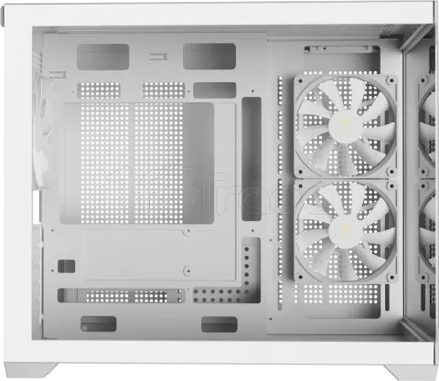 Photo de Boitier Mini Tour Micro ATX Gamdias Aura GC10M RGB avec panneaux vitrés (Blanc)