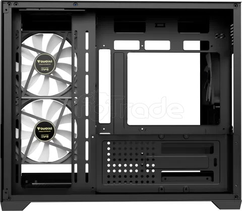 Photo de Boitier Mini Tour Micro ATX Gamdias Aura GC10M V2 RGB avec panneaux vitrés (Noir)