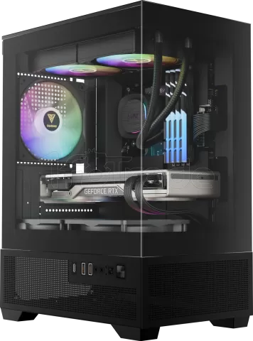 Photo de Boitier Mini Tour Micro ATX Gamdias Aura GC9M Elite RGB avec panneaux vitrés (Noir)