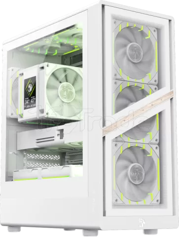 Photo de Boitier Mini Tour Micro ATX Gamemax Aeris 330 ARGB  avec panneau vitré (Blanc)