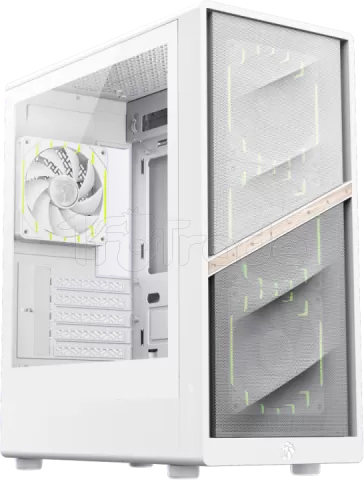 Photo de Boitier Mini Tour Micro ATX Gamemax Aeris 330 ARGB avec panneau vitré (Blanc