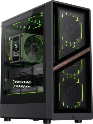 Photo de Boitier Mini Tour Micro ATX Gamemax Aeris 330 ARGB  avec panneau vitré (Noir)