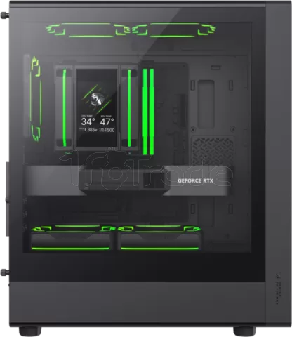 Photo de Boitier Mini Tour Micro ATX Gamemax Aeris 330 ARGB  avec panneau vitré (Noir)