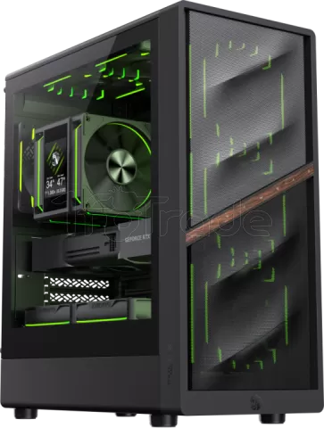 Photo de Boitier Mini Tour Micro ATX Gamemax Aeris 330 ARGB avec panneau vitré (Noir)