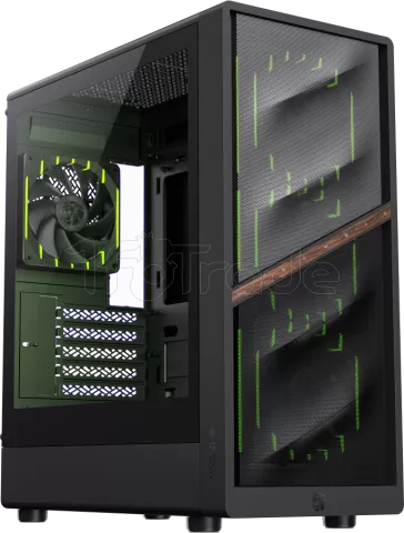 Photo de Boitier Mini Tour Micro ATX Gamemax Aeris 330 Mesh RGB avec panneau vitré (Noir)