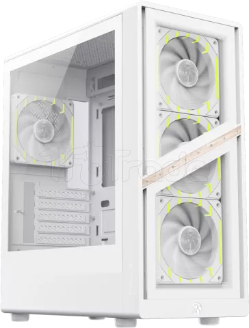 Photo de Boitier Mini Tour Micro ATX Gamemax Aeris 330 RGB avec panneau vitré (Blanc)