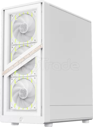 Photo de Boitier Mini Tour Micro ATX Gamemax Aeris 330 RGB avec panneau vitré (Blanc)