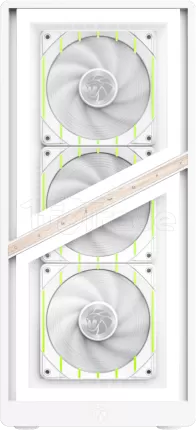 Photo de Boitier Mini Tour Micro ATX Gamemax Aeris 330 RGB avec panneau vitré (Blanc)