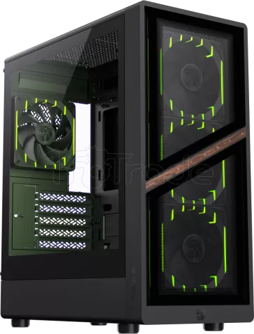 Photo de Boitier Mini Tour Micro ATX Gamemax Aeris 330 RGB avec panneau vitré (Noir)