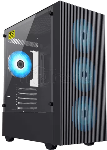 Photo de Boitier Mini Tour Micro ATX Gamemax Edge ARGB avec panneau vitré (Noir)