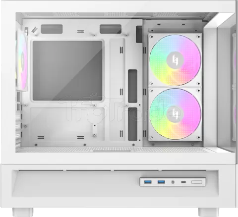Photo de Boitier Mini Tour Micro ATX Gamemax Nex C31 RGB  avec panneaux vitrés (Blanc)