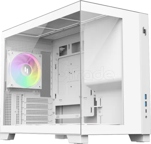 Photo de Boitier Mini Tour Micro ATX Gamemax Nex C33 RGB  avec panneaux vitrés (Blanc)