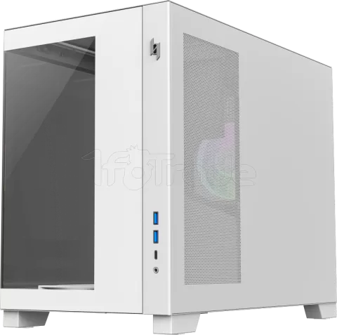 Photo de Boitier Mini Tour Micro ATX Gamemax Nex C33 RGB  avec panneaux vitrés (Blanc)