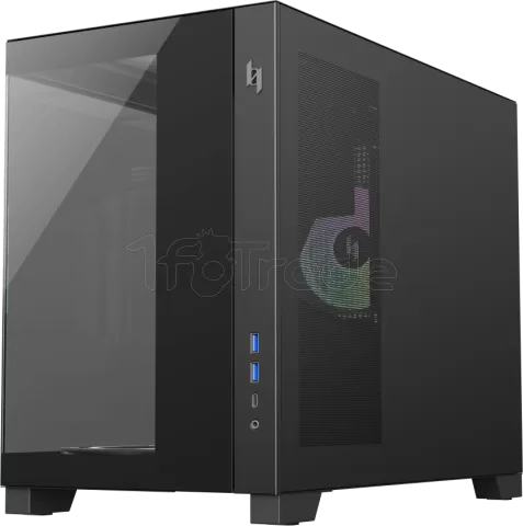 Photo de Boitier Mini Tour Micro ATX Gamemax Nex C33 RGB  avec panneaux vitrés (Noir)