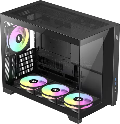 Photo de Boitier Mini Tour Micro ATX Gamemax Nex C33 RGB  avec panneaux vitrés (Noir)