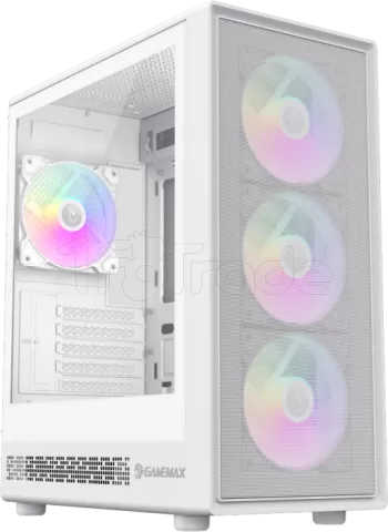 Photo de Boitier Mini Tour Micro ATX Gamemax Storm 2 RGB avec panneau vitré (Blanc)