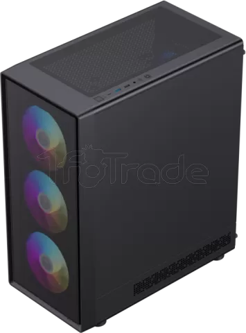 Photo de Boitier Mini Tour Micro ATX Gamemax Storm 2 RGB avec panneau vitré (Noir)