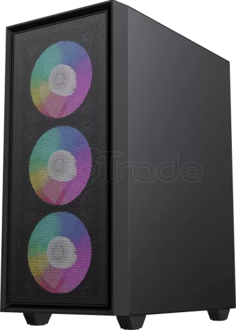 Photo de Boitier Mini Tour Micro ATX Gamemax Storm RGB avec panneau vitré (Noir)