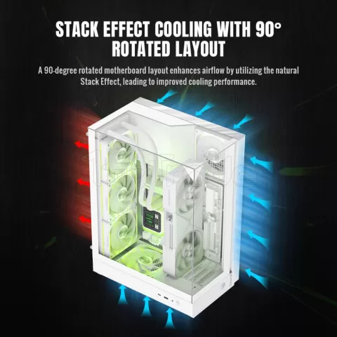 Photo de Boitier Mini Tour Micro ATX Gamemax T20 ARGB  avec panneaux vitrés (Blanc)