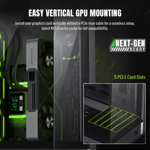 Photo de Boitier Mini Tour Micro ATX  Gamemax T20 ARGB  avec panneaux vitrés (noir)