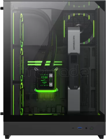 Photo de Boitier Mini Tour Micro ATX Gamemax T20 RGB avec panneaux vitrés (noir)