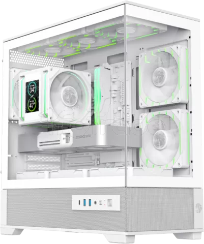 Photo de Boitier Mini Tour Micro ATX Gamemax Vista 2 RGB  avec panneaux vitrés (Blanc)