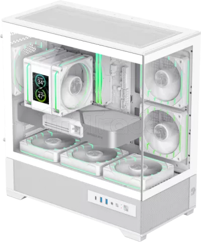Photo de Boitier Mini Tour Micro ATX Gamemax Vista 2 RGB  avec panneaux vitrés (Blanc)