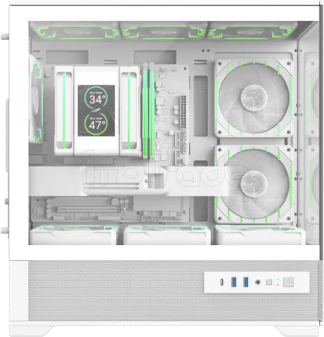 Photo de Boitier Mini Tour Micro ATX Gamemax Vista 2 RGB  avec panneaux vitrés (Blanc)