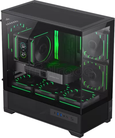 Photo de Boitier Mini Tour Micro ATX Gamemax Vista 2 RGB  avec panneaux vitrés (Noir)