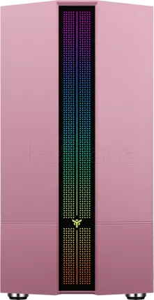 Photo de Boitier Mini Tour Micro ATX iTek Liflig 41 RGB avec panneau vitré (Rose)
