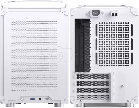 Photo de Boitier Mini Tour Micro-ATX Jonsbo C6 Max avec panneau vitré (Blanc)