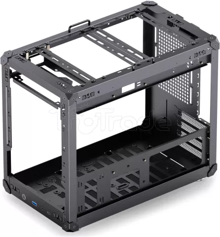 Photo de Boitier Mini Tour Micro-ATX Jonsbo C6 Max avec panneau vitré (Noir)