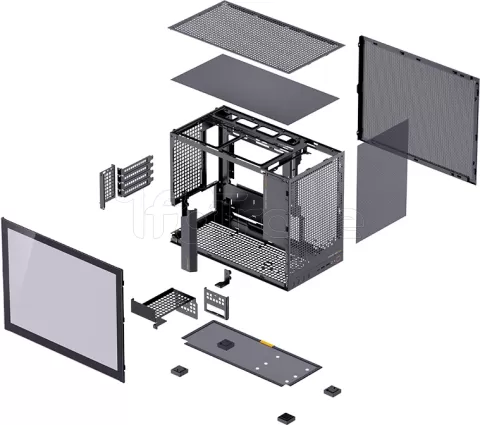 Photo de Boitier Mini Tour Micro ATX Jonsbo D32 Pro avec panneau vitré (Noir)