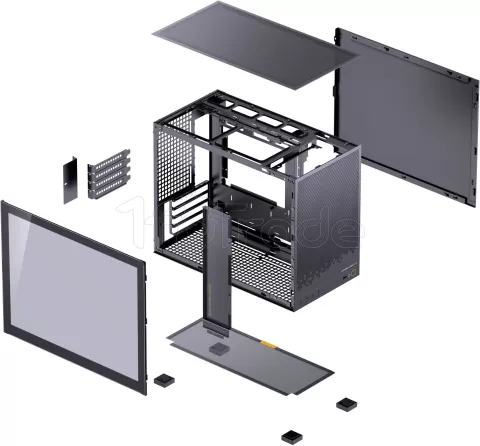 Photo de Boitier Mini Tour Micro ATX Jonsbo D32 STD avec panneau vitré (Noir)