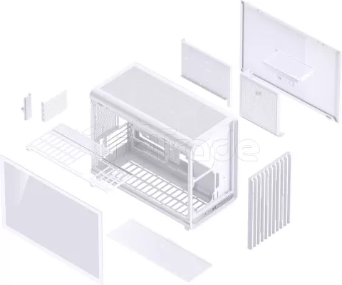 Photo de Boitier Mini Tour Micro ATX Jonsbo D33 avec panneau vitré (Blanc)